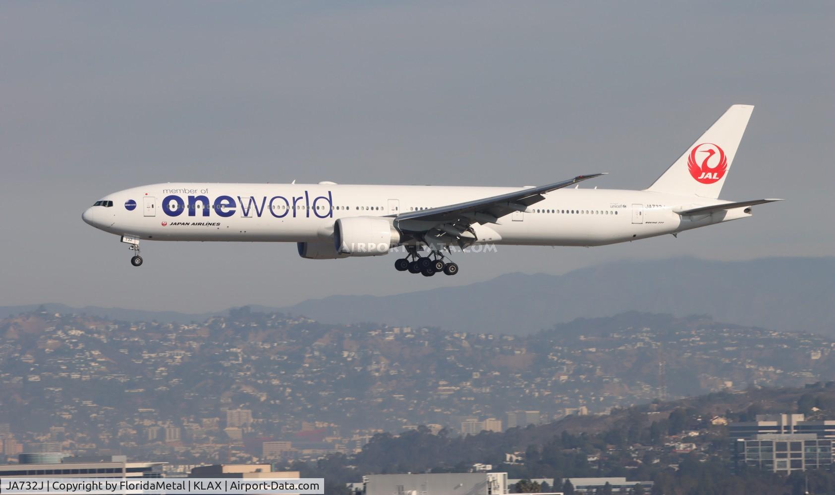 JA732J, 2002 Boeing 777-346/ER C/N 32430, JAL 773 zx hnd, rjtt-lax