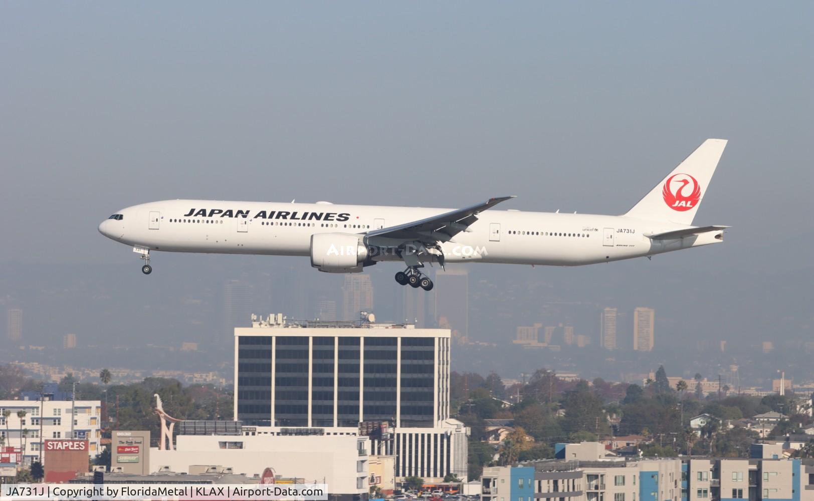 JA731J, 2003 Boeing 777-346/ER C/N 32431, JAL 773 zx hnd, rjtt-lax
