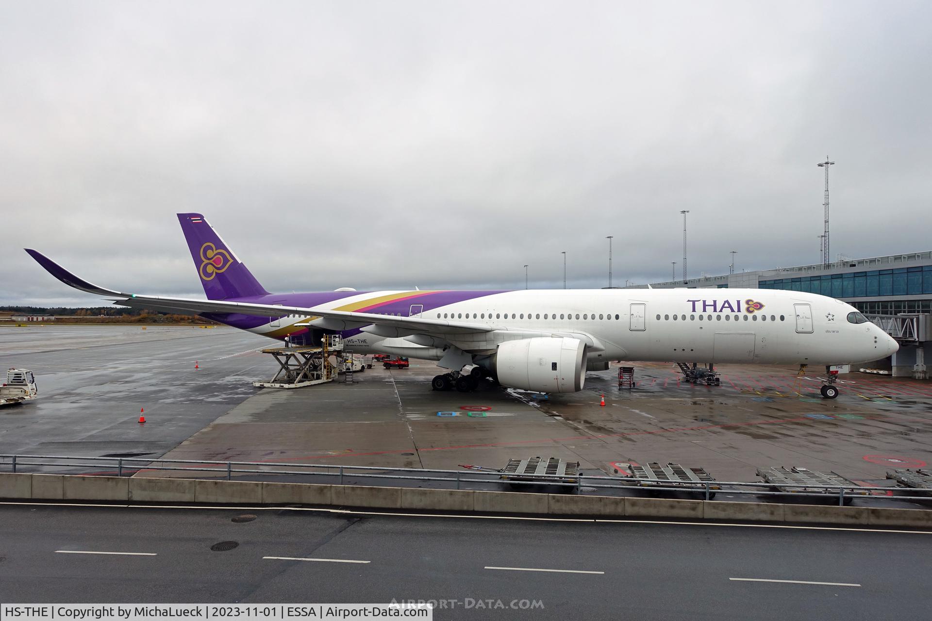 HS-THE, 2017 Airbus A350-941 C/N 111, At Arlanda