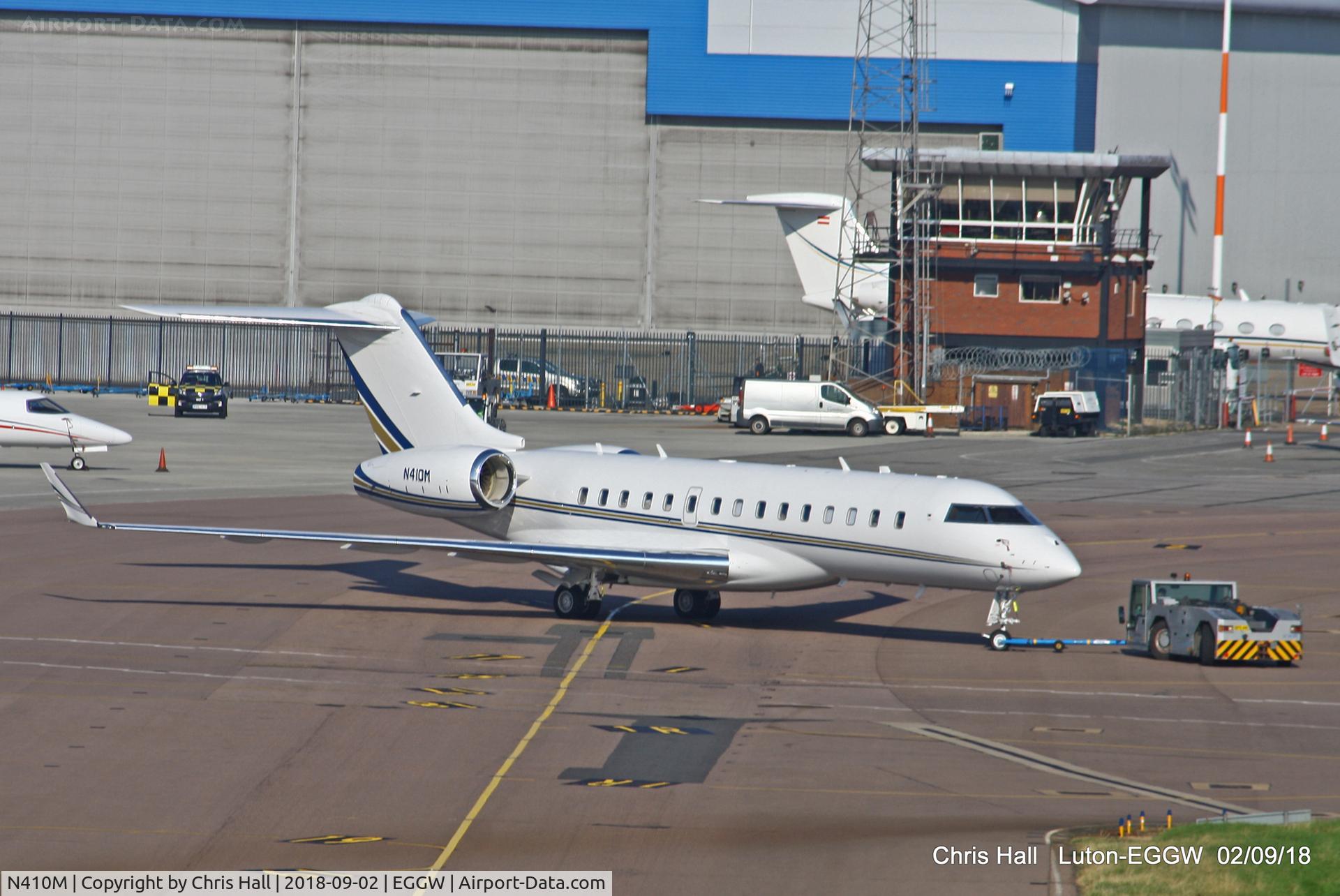 N410M, 2015 Bombardier BD-700-1A10 Global Express C/N 9689, Luton