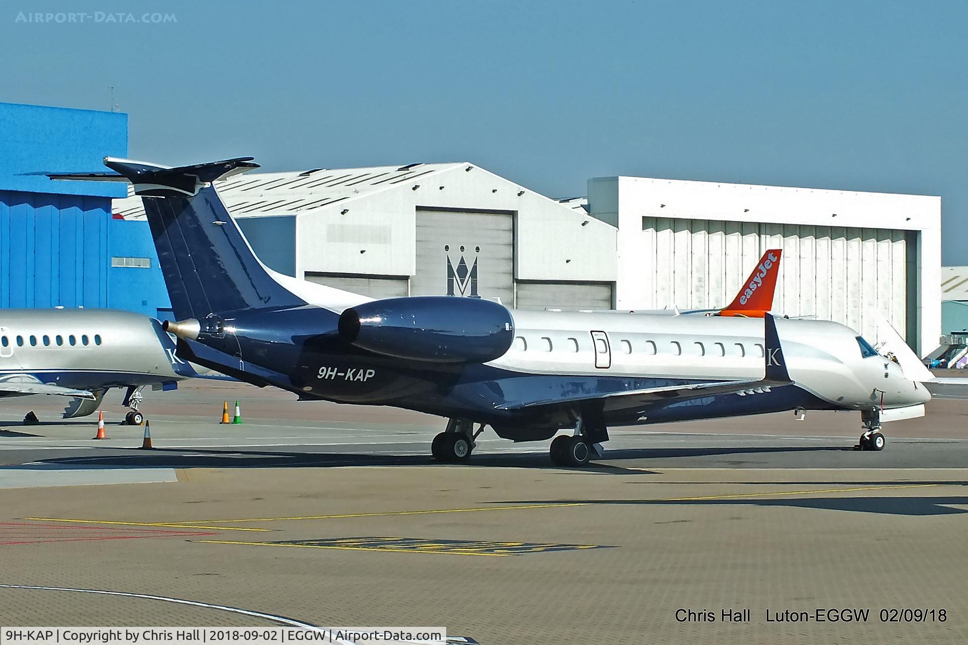 9H-KAP, 2009 Embraer EMB-135BJ Legacy 600 C/N 14501089, Luton