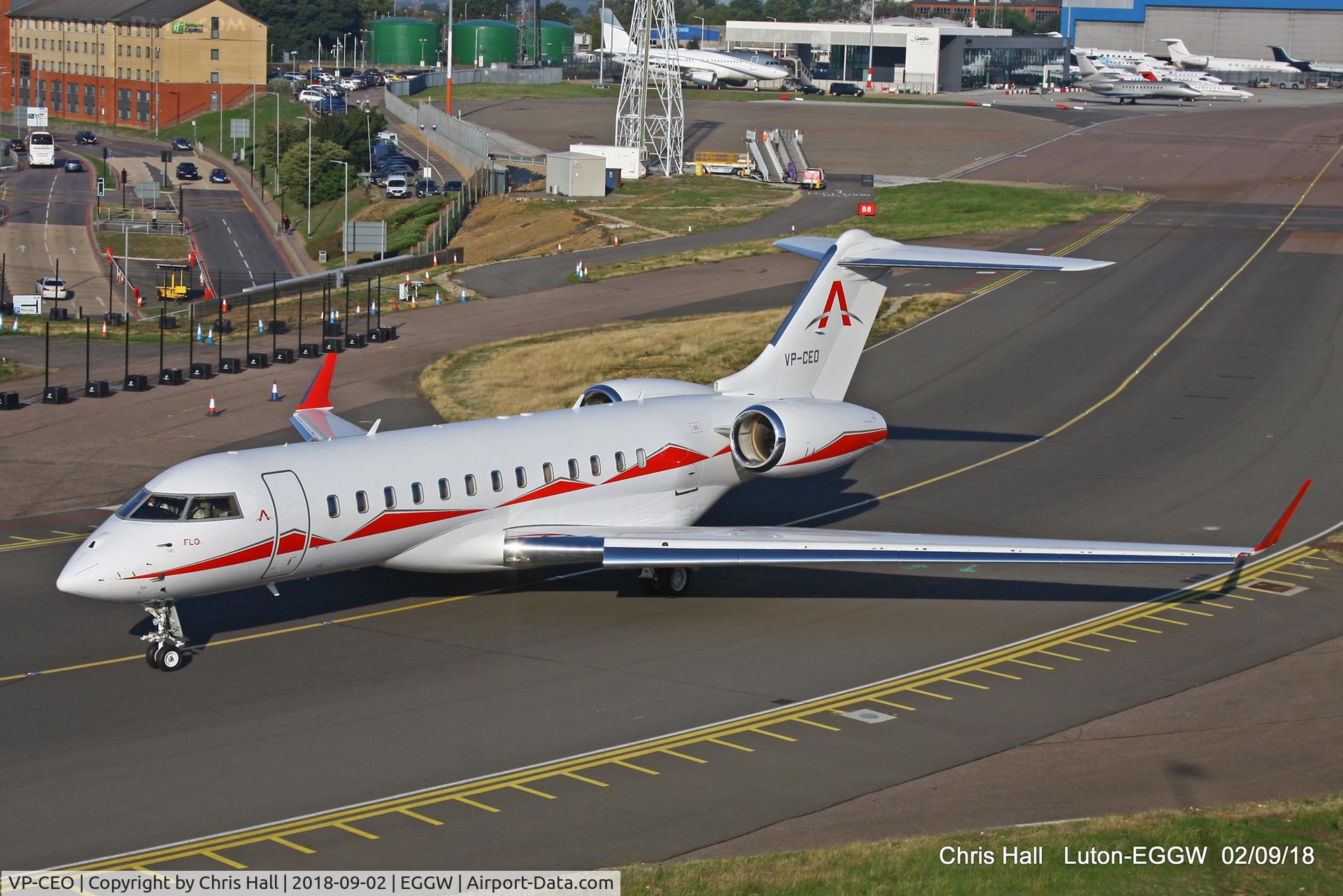 VP-CEO, 2011 Bombardier BD-700-1A10 Global Express XRS C/N 9416, Luton