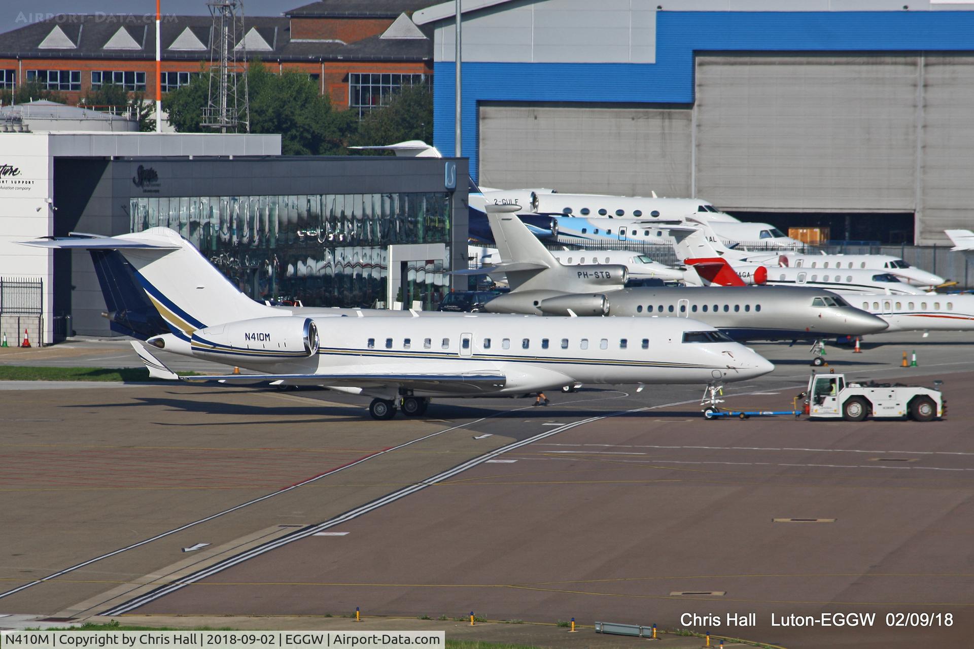 N410M, 2015 Bombardier BD-700-1A10 Global Express C/N 9689, Luton