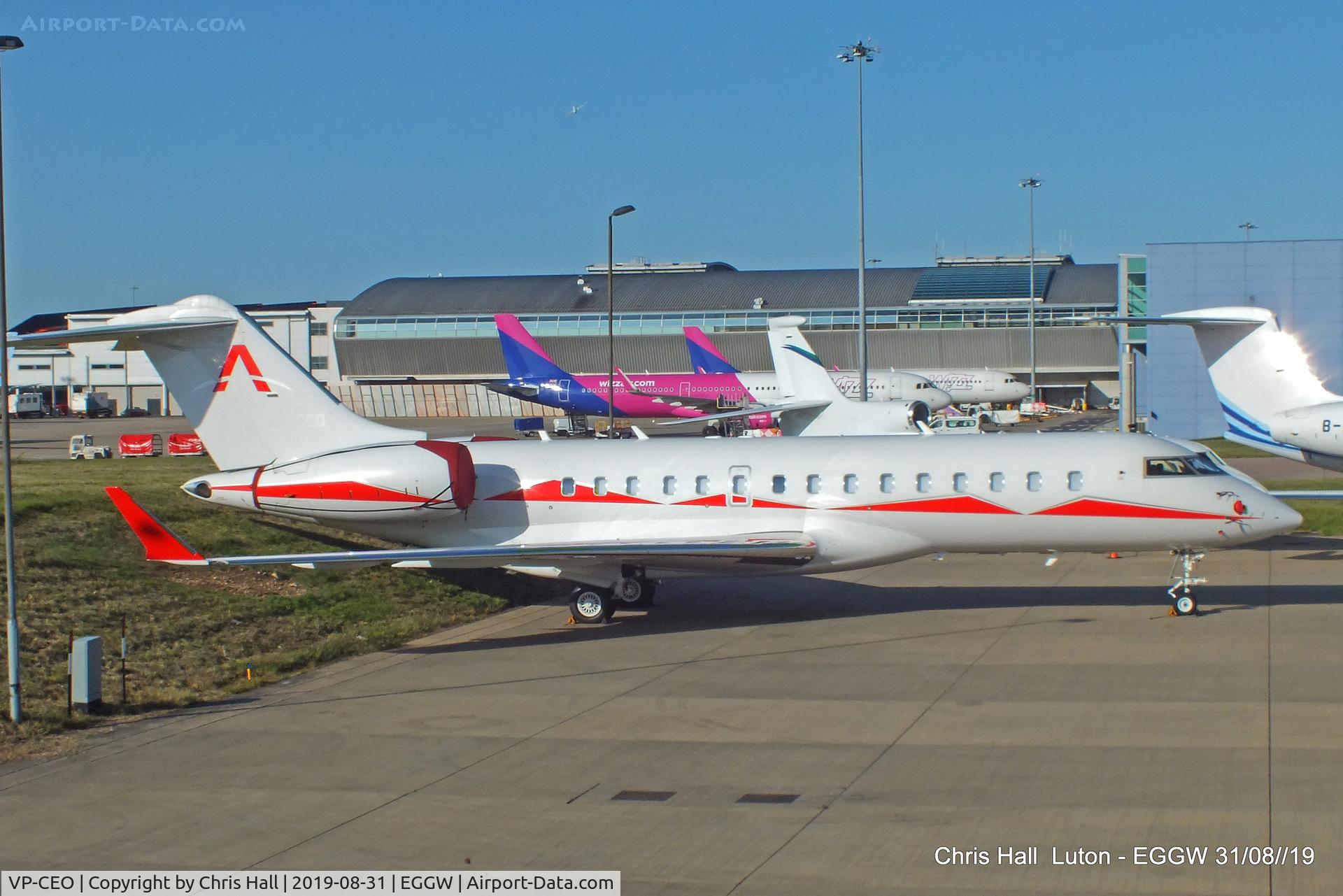 VP-CEO, 2011 Bombardier BD-700-1A10 Global Express XRS C/N 9416, Luton
