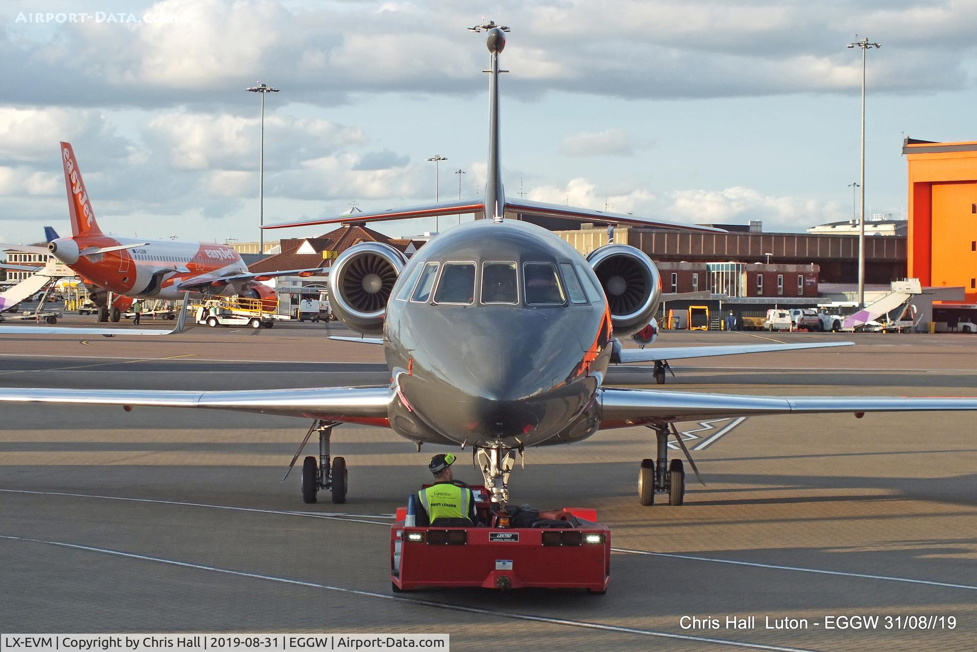 LX-EVM, 2008 Dassault Falcon 2000EX C/N 181, Luton