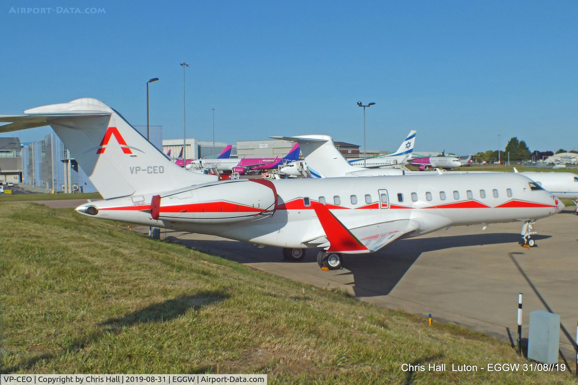 VP-CEO, 2011 Bombardier BD-700-1A10 Global Express XRS C/N 9416, Luton