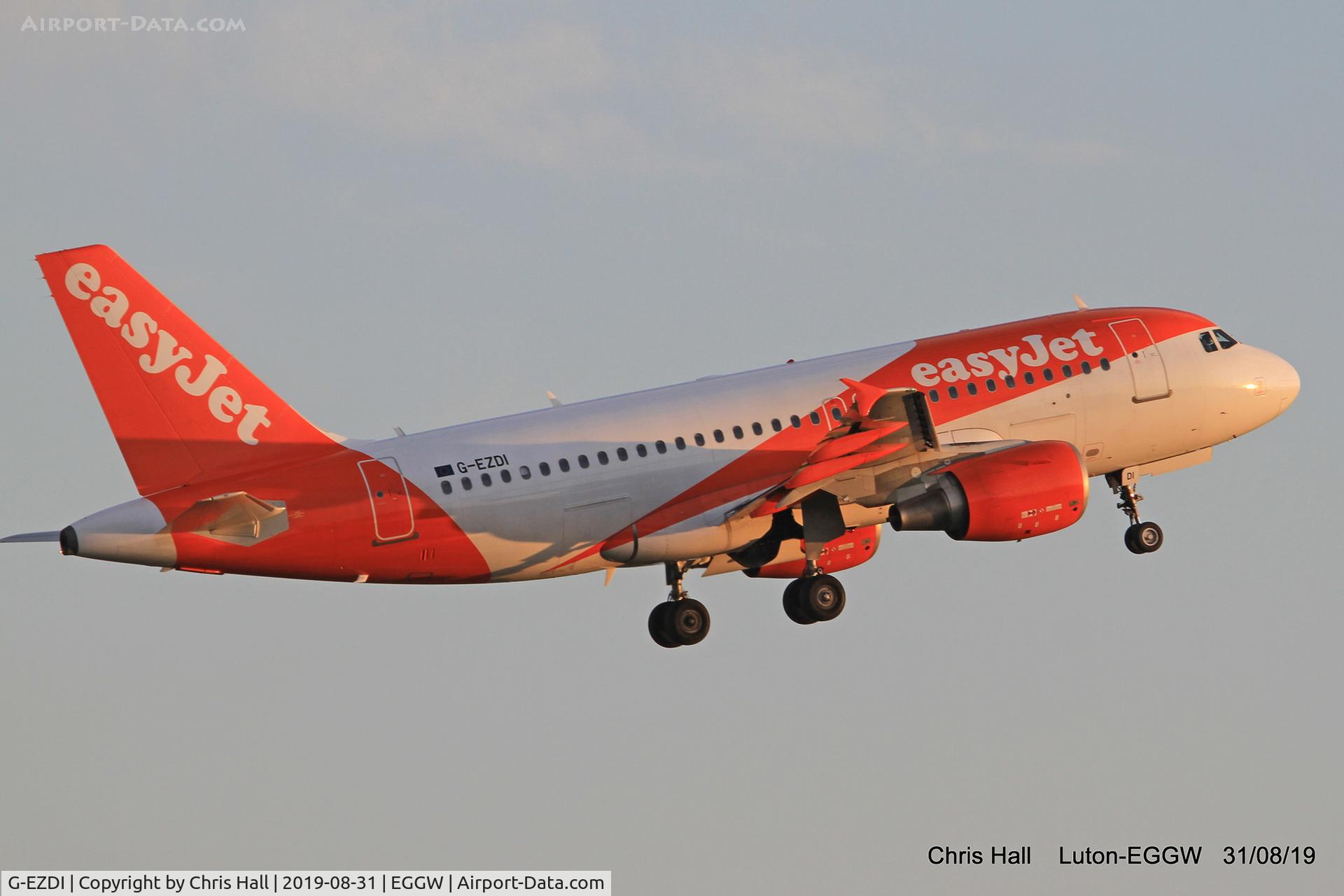 G-EZDI, 2008 Airbus A319-111 C/N 3537, Luton