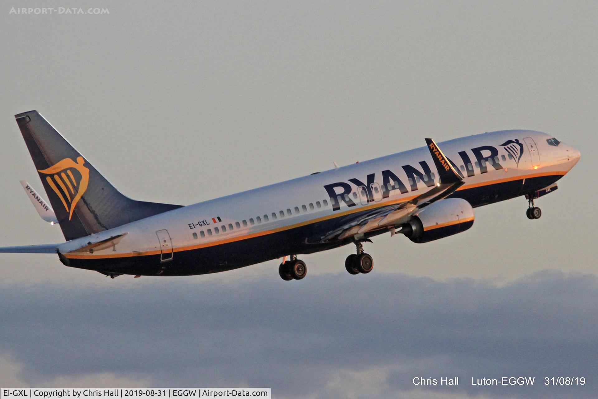 EI-GXL, 2018 Boeing 737-800 C/N 44857, Luton