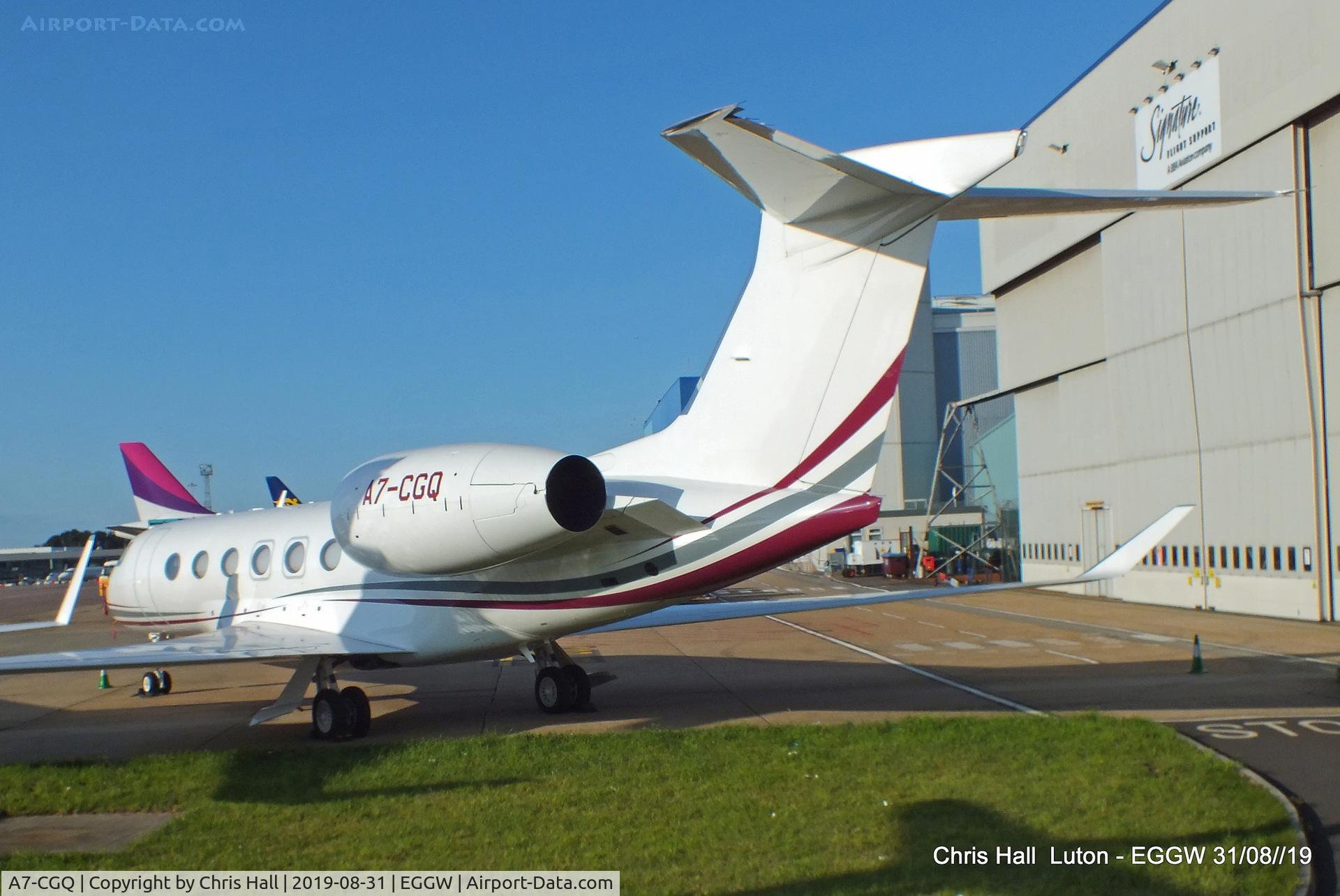 A7-CGQ, 2018 Gulfstream GVII-G500 C/N 72015, Luton