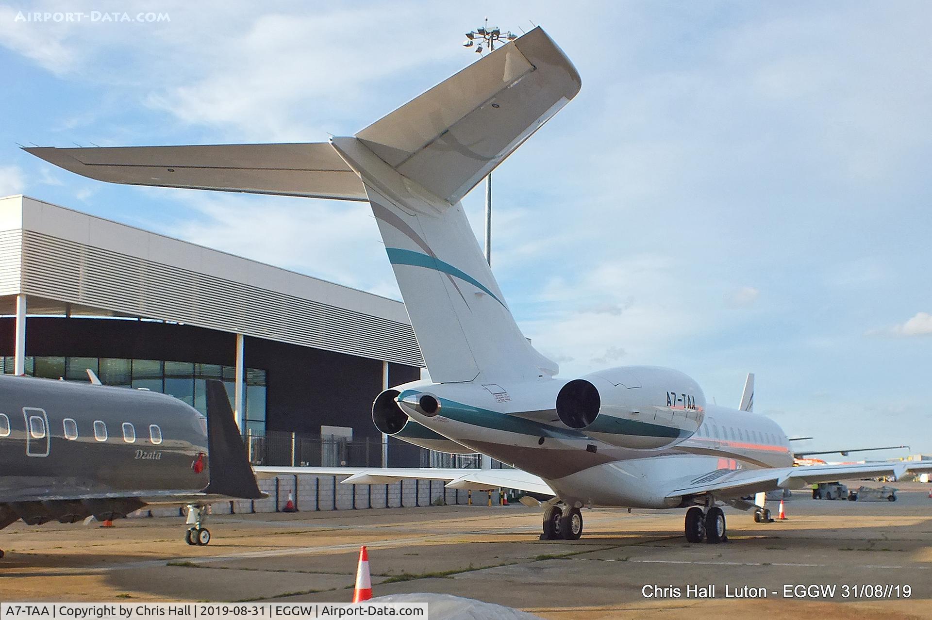 A7-TAA, 2015 Bombardier BD-700-1A10 Global 6000 C/N 9661, Luton