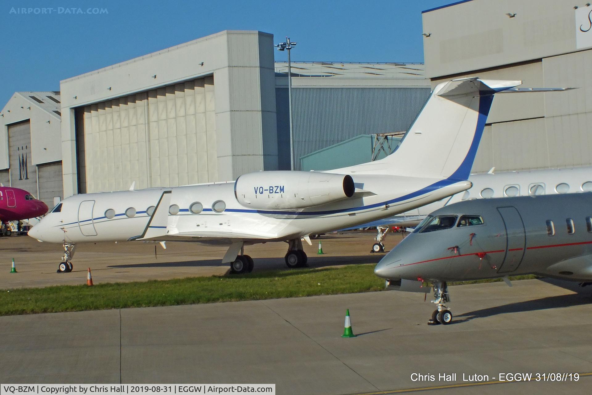 VQ-BZM, 2008 Gulfstream Aerospace GIV-X (G450) C/N 4123, Luton