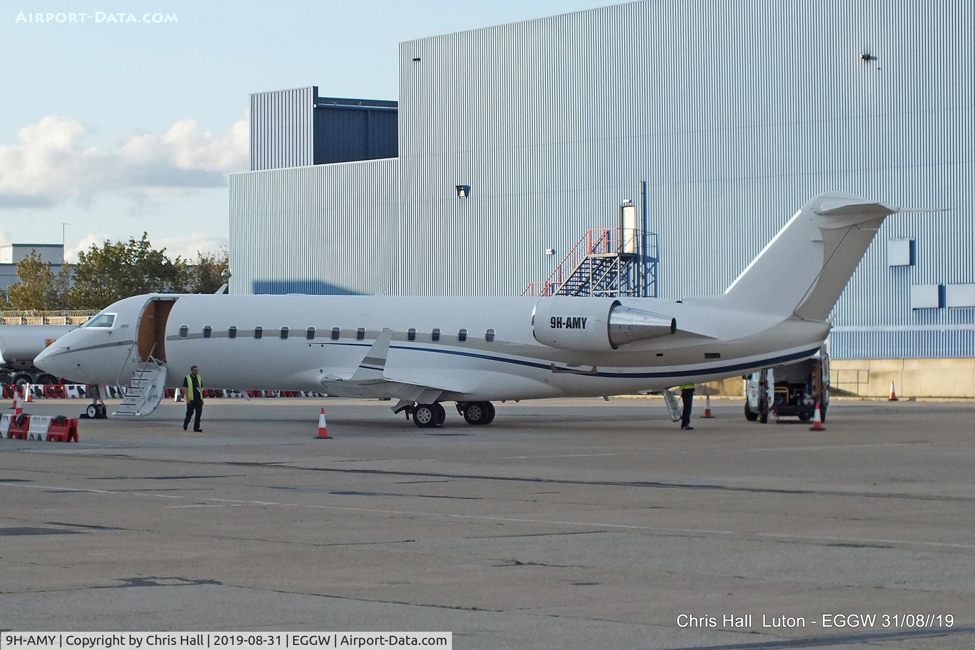 9H-AMY, 2007 Bombardier Challenger 850 (CL-600-2B19) C/N 8043, Luton