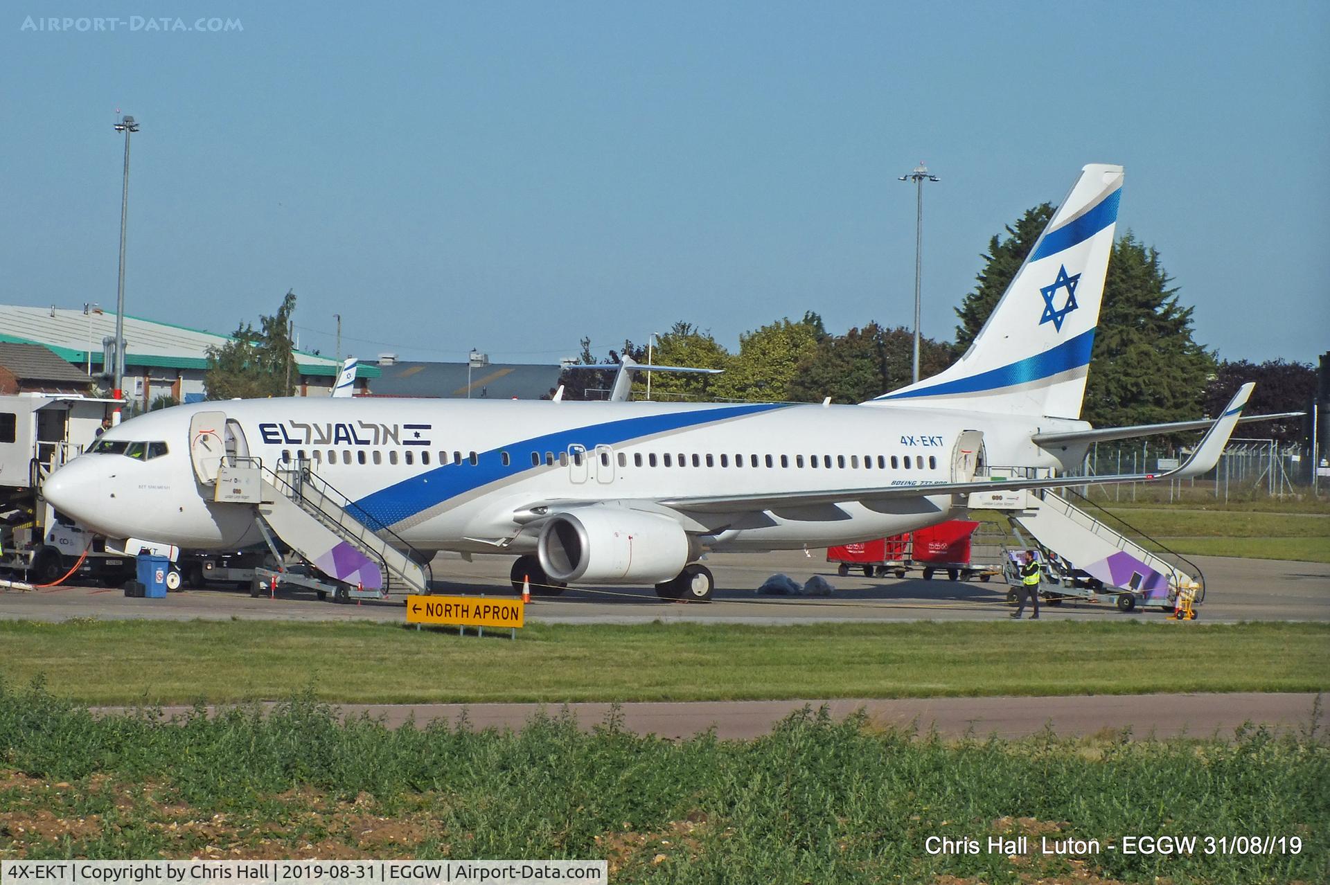 4X-EKT, 2006 Boeing 737-8BK C/N 33030, Luton