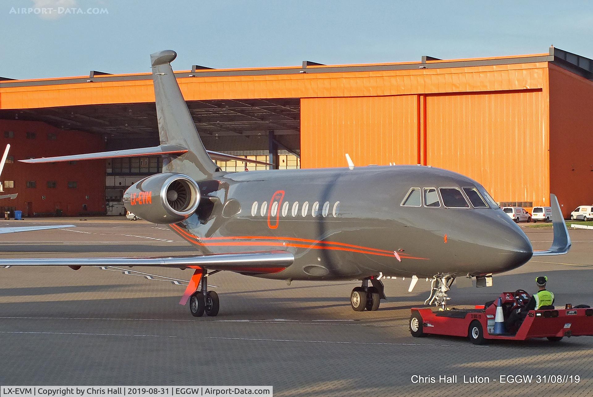 LX-EVM, 2008 Dassault Falcon 2000EX C/N 181, Luton