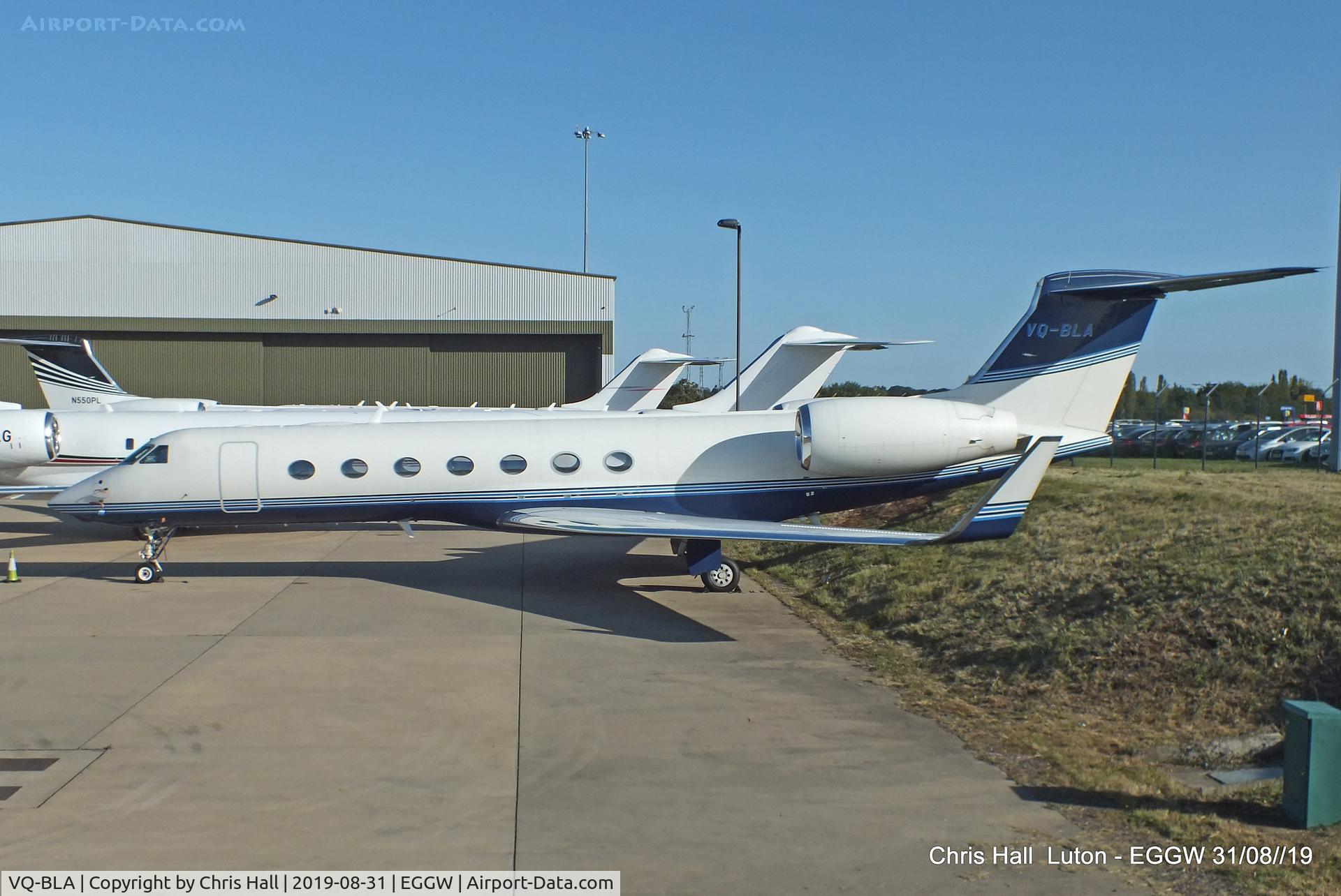 VQ-BLA, 2008 Gulfstream Aerospace GV-SP (G550) C/N 5215, Luton