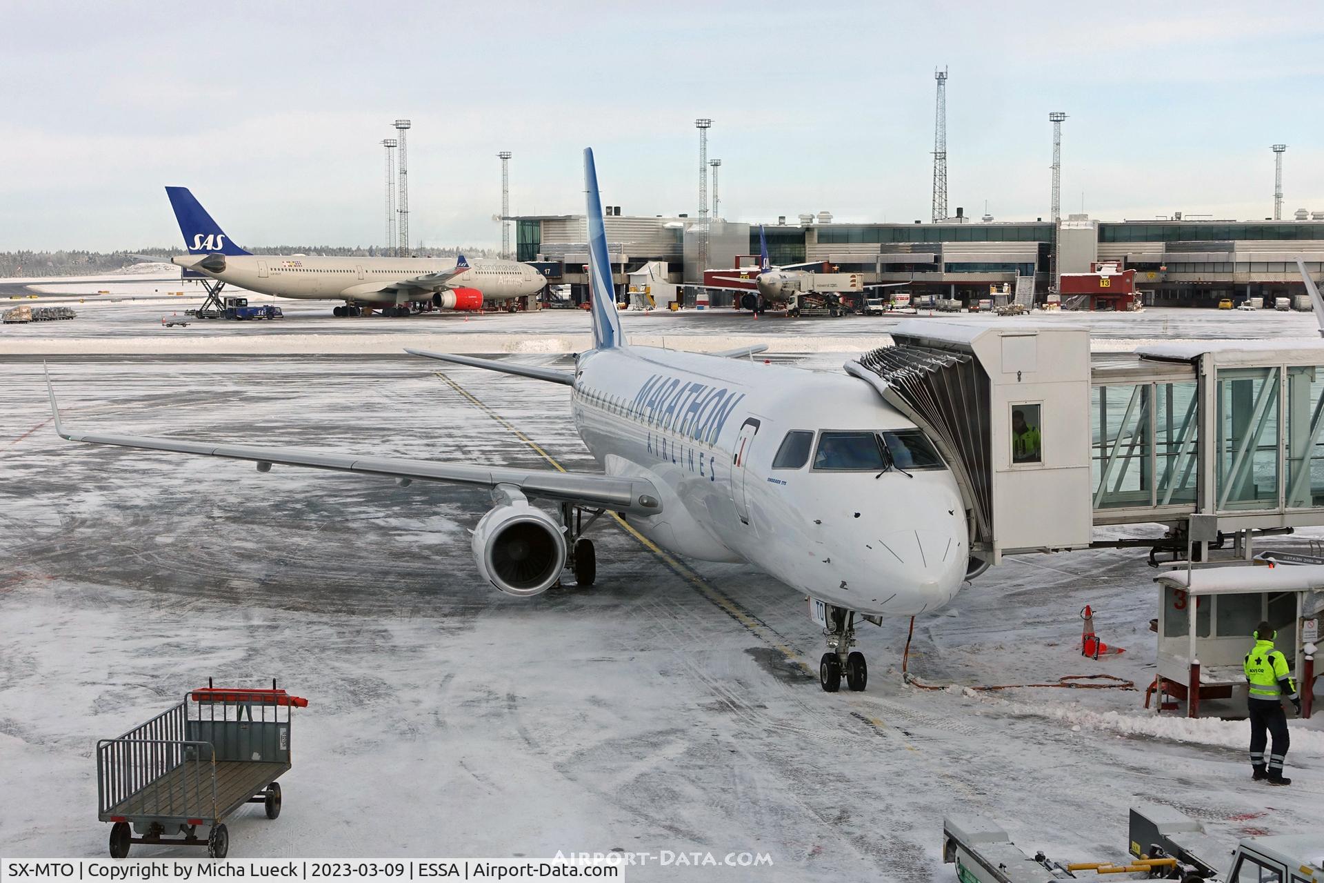 SX-MTO, 2012 Embraer 175LR (ERJ-170-200LR) C/N 17000347, At Arlanda