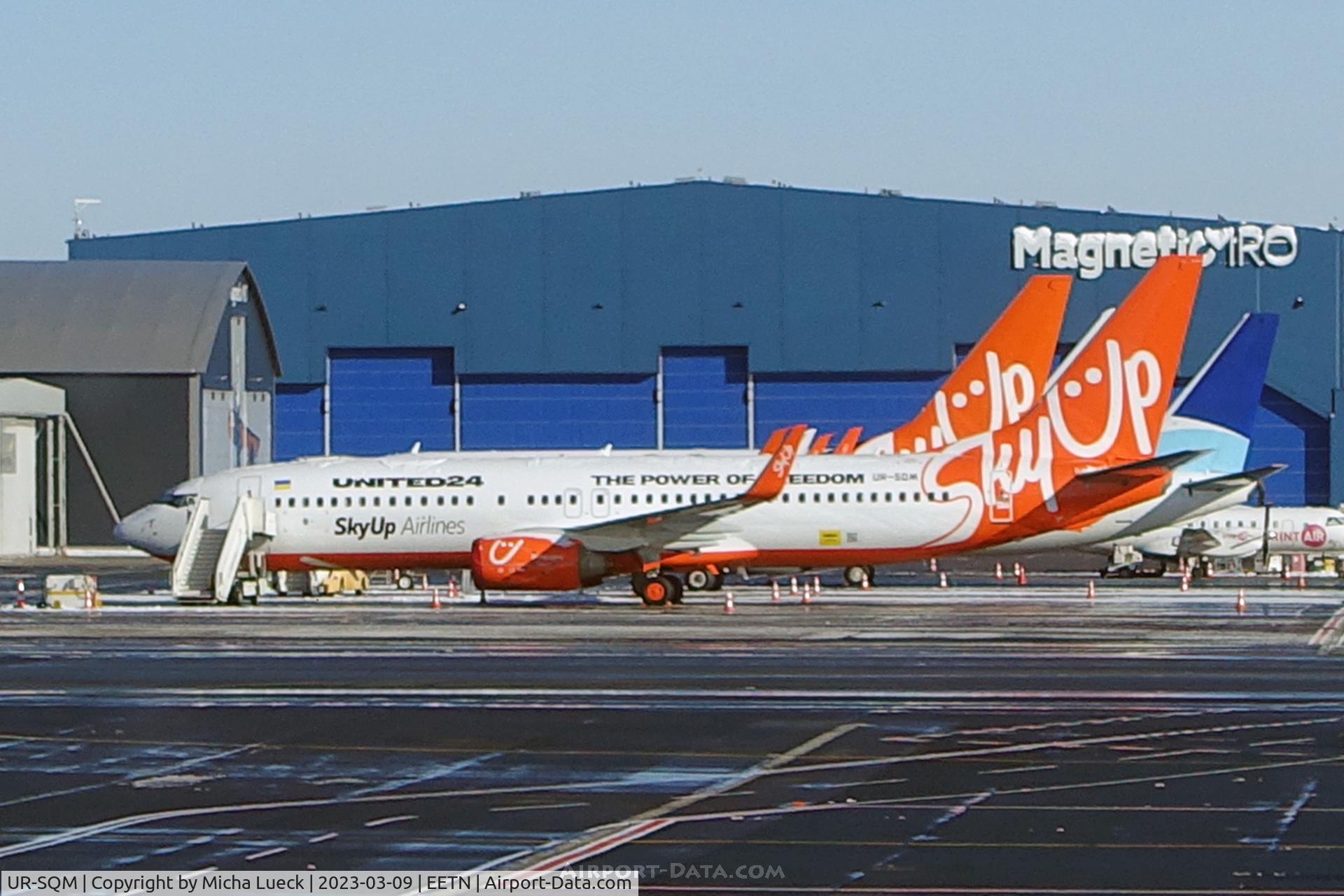 UR-SQM, 2011 Boeing 737-8KN C/N 40249, At Tallinn