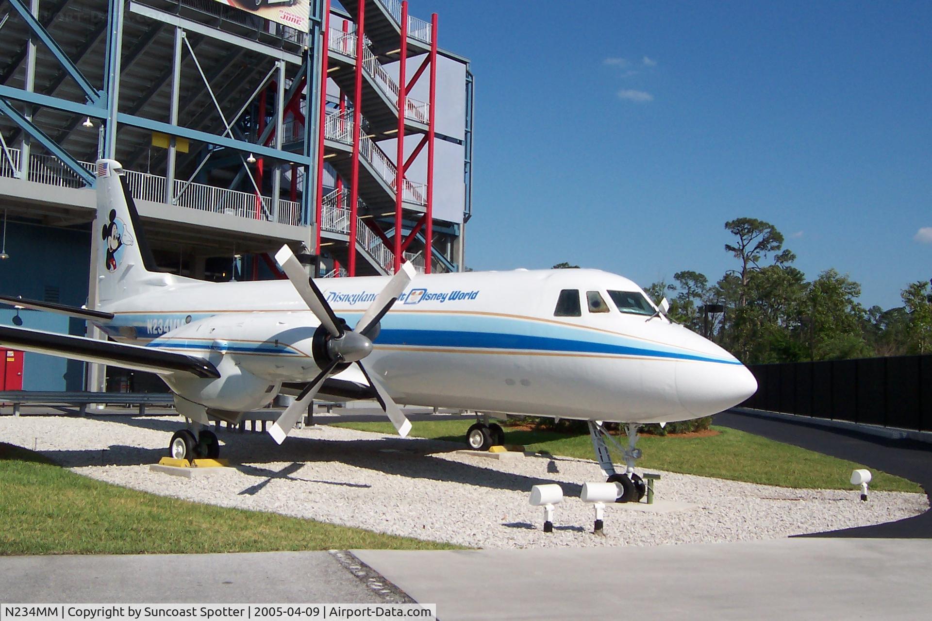 N234MM, 1963 Grumman G-159 Gulfstream 1 C/N 121, Walt Disney's Gulfstream I on display at Disney-MGM Studios at Walt Disney World