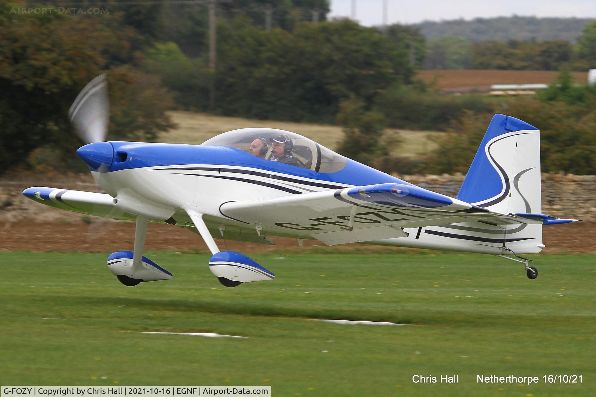 G-FOZY, 2012 Vans RV-7 C/N PFA 323-14150, Netherthorpe