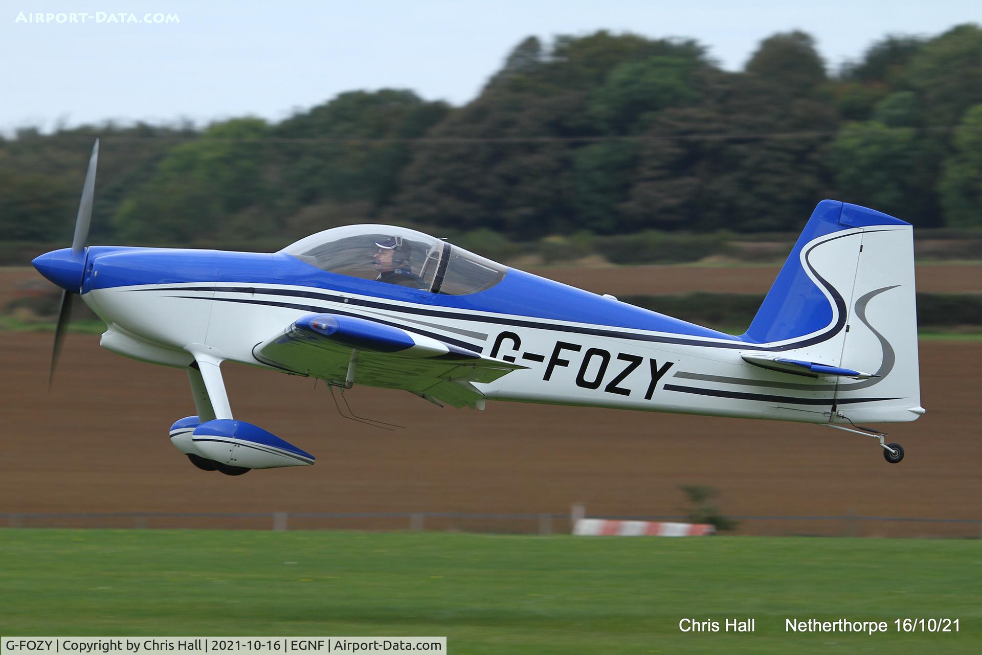 G-FOZY, 2012 Vans RV-7 C/N PFA 323-14150, Netherthorpe