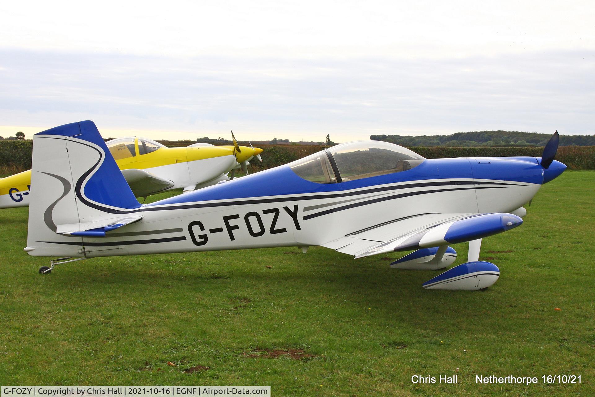 G-FOZY, 2012 Vans RV-7 C/N PFA 323-14150, Netherthorpe
