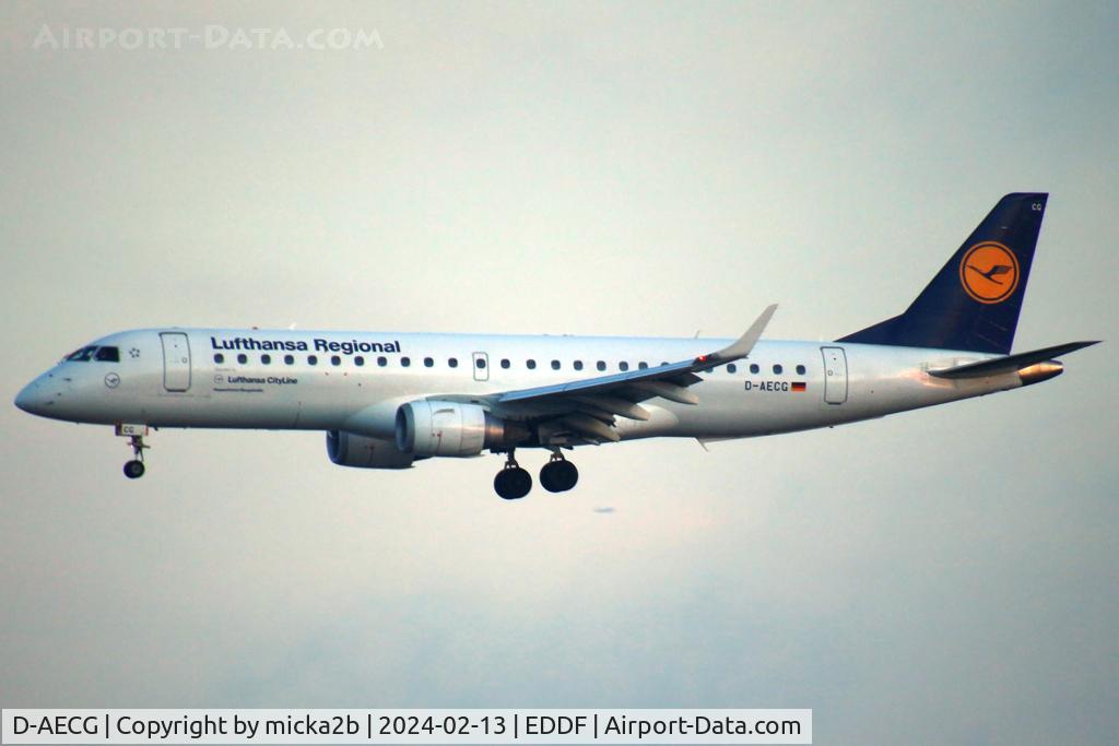 D-AECG, 2010 Embraer 190LR (ERJ-190-100LR) C/N 19000368, Landing