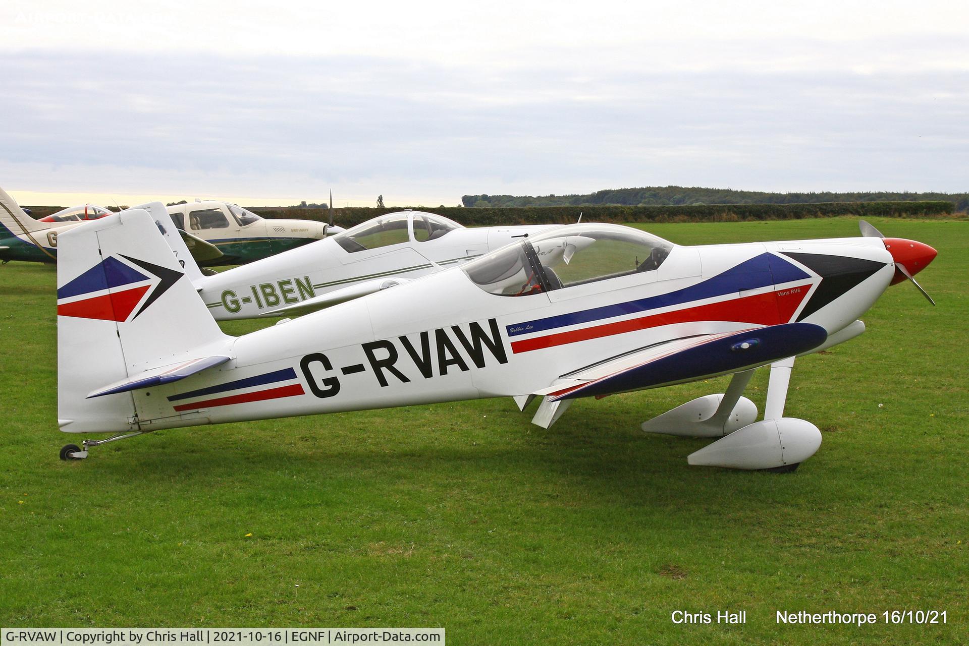 G-RVAW, 2000 Vans RV-6 C/N PFA 181-13234, Netherthorpe