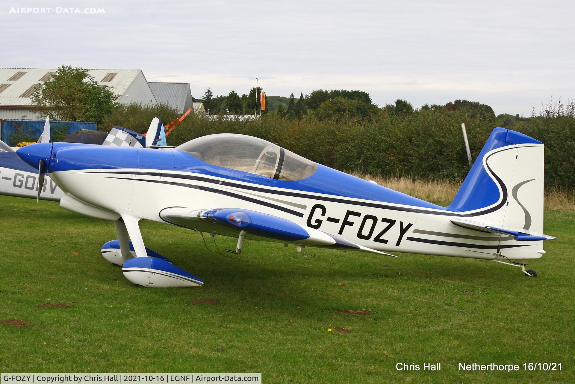 G-FOZY, 2012 Vans RV-7 C/N PFA 323-14150, Netherthorpe