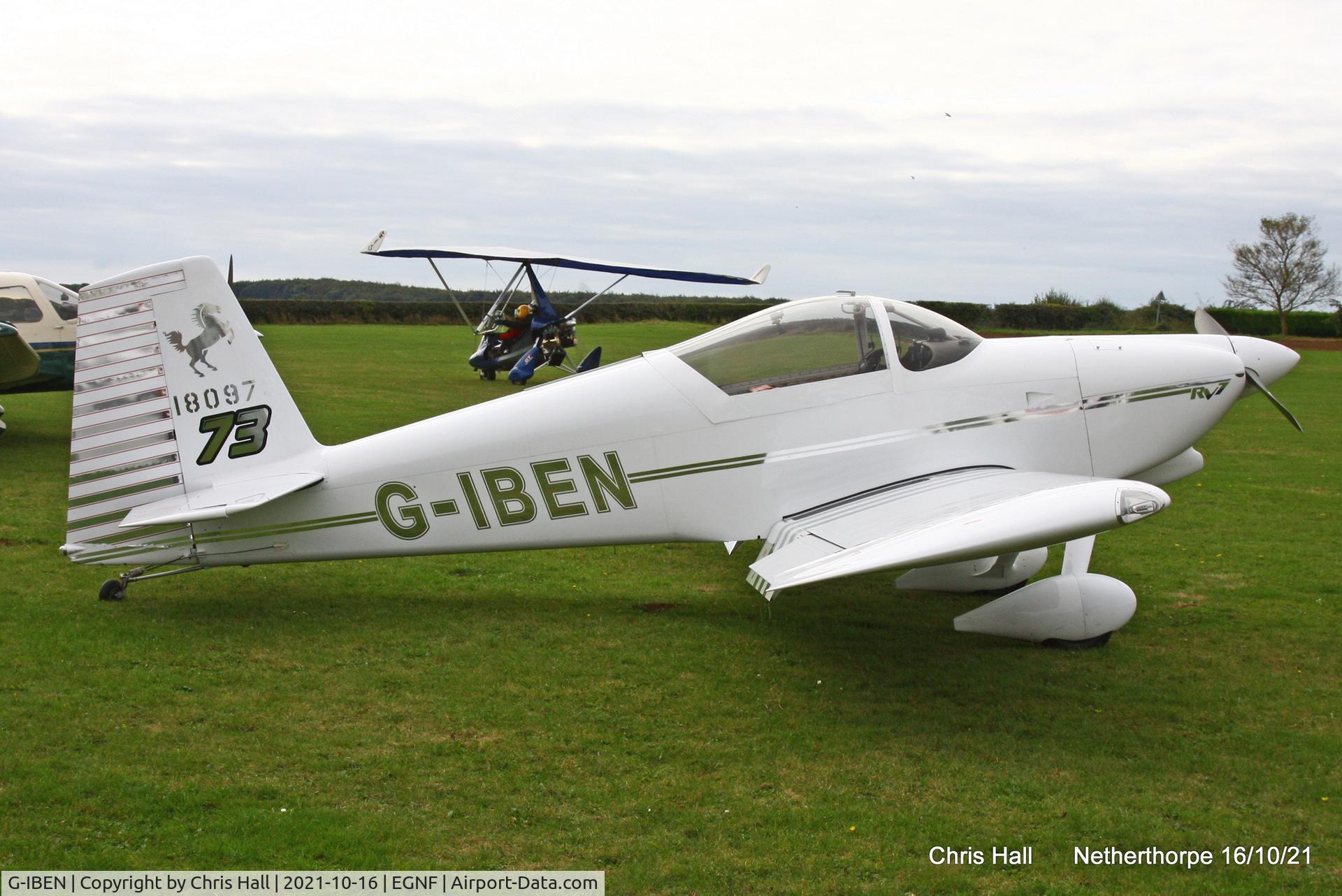 G-IBEN, 2013 Vans RV-7 C/N PFA 323-13981, Netherthorpe