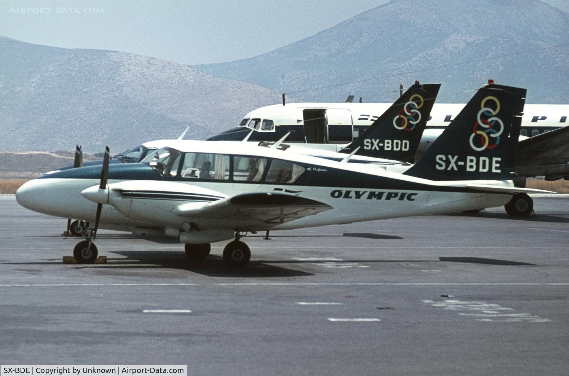 SX-BDE, 1968 Piper PA-23-250 Aztec C/N 27-3962, Unknown