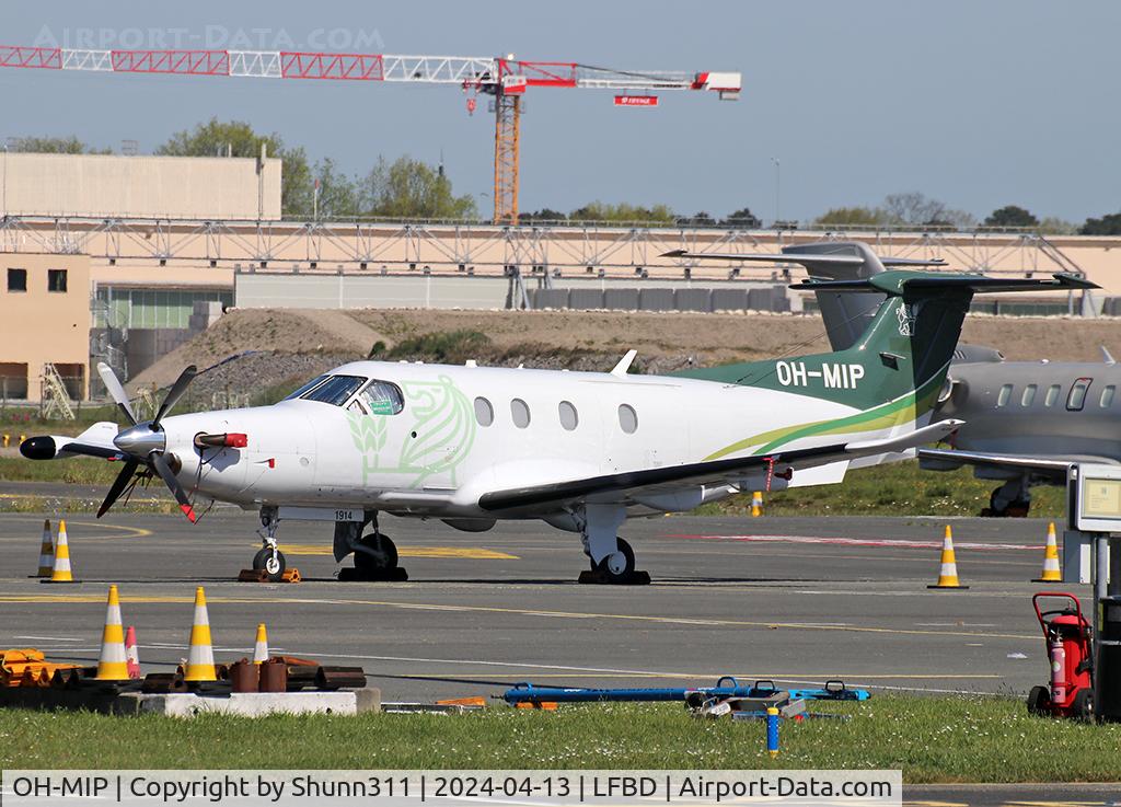 OH-MIP, 2019 Pilatus PC-12/47E C/N 1914, Parked at the General Aviation area...