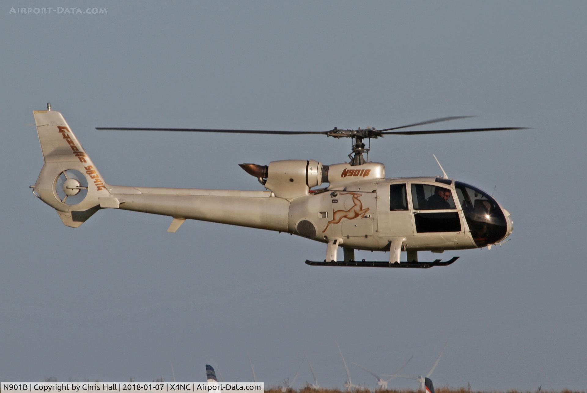 N901B, 1977 Aerospatiale SA-341G Gazelle C/N 1410, North Coates