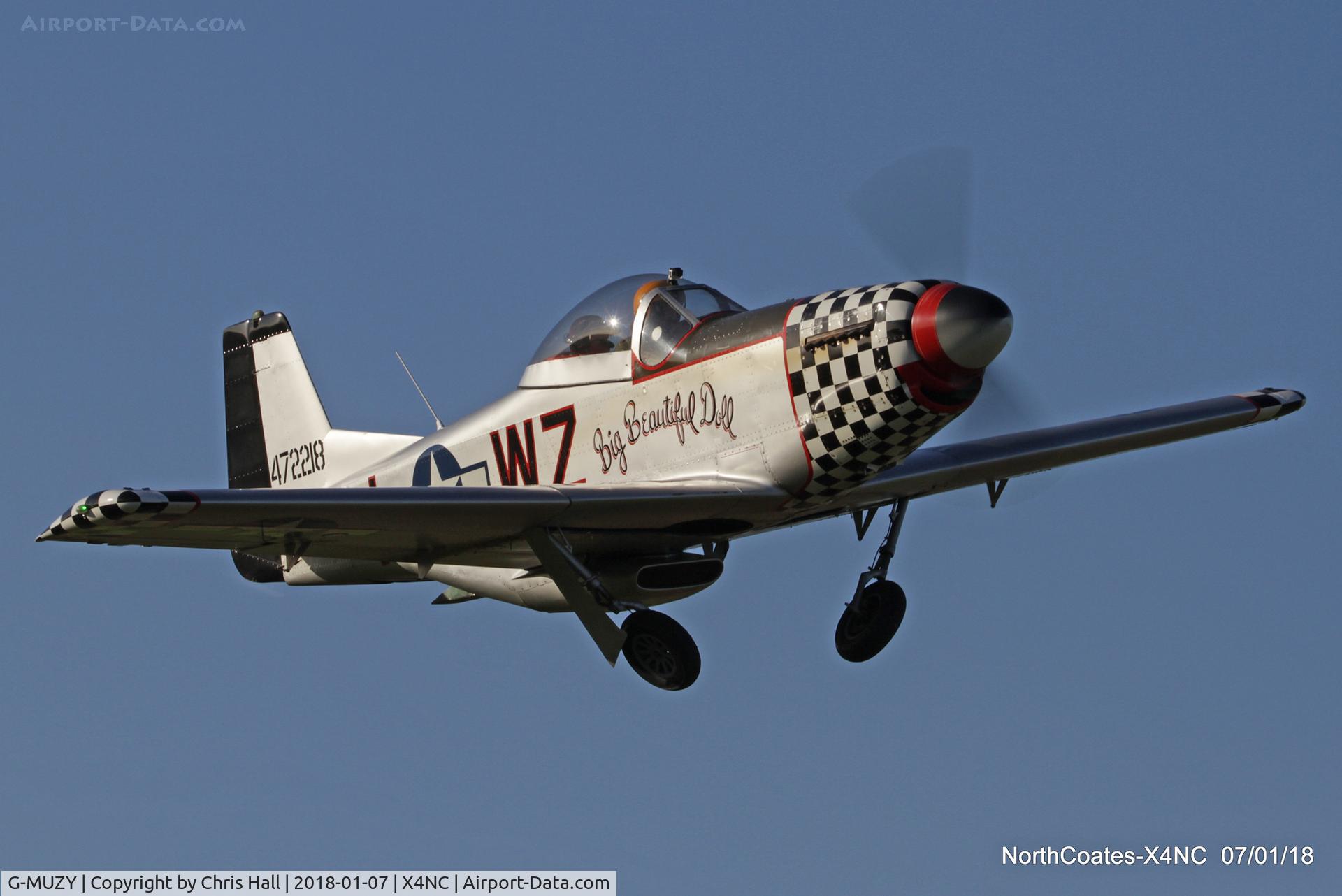 G-MUZY, 2008 Titan T-51 Mustang C/N LAA 355-14831, North Coates
