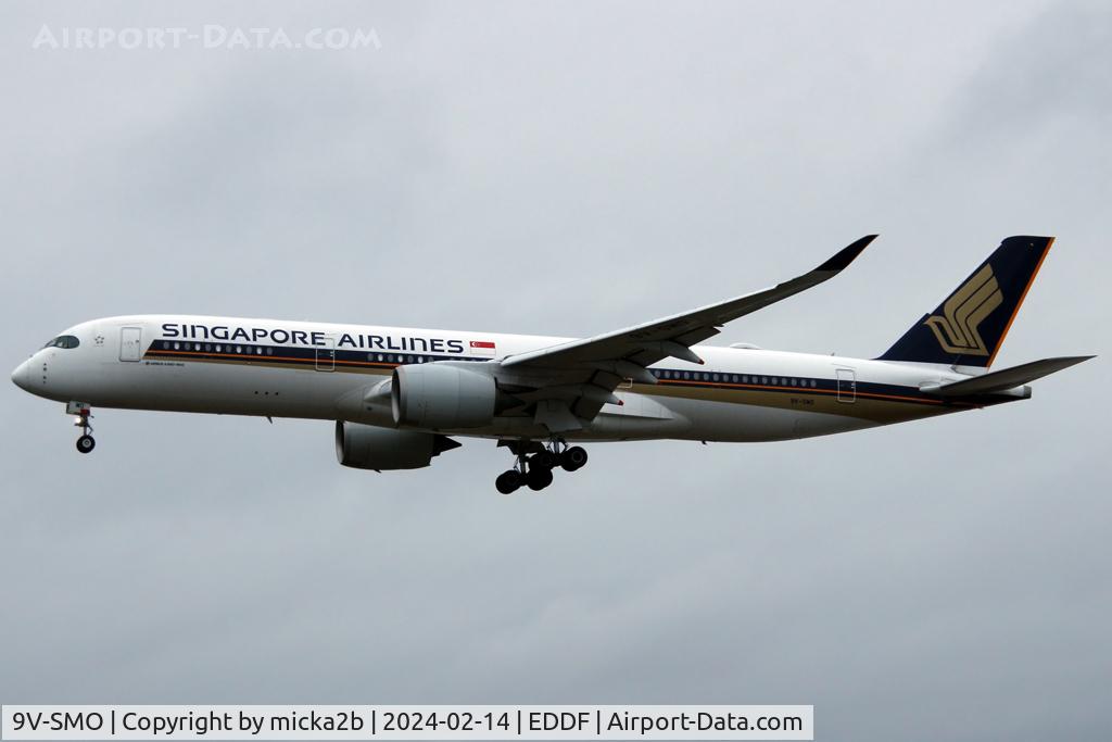 9V-SMO, 2017 Airbus A350-941 C/N 116, Landing