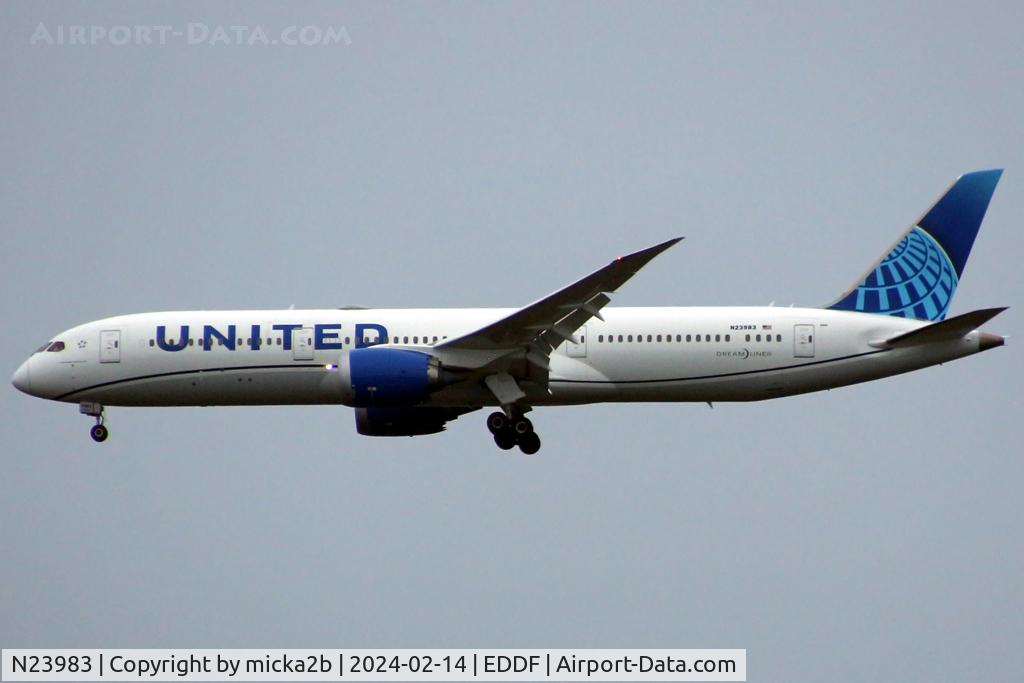 N23983, 2020 Boeing 787-9 Dreamliner Dreamliner C/N 66140, Landing