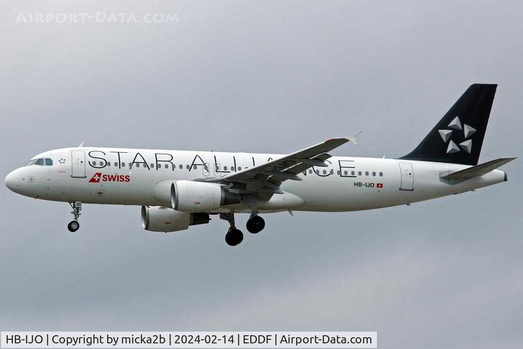 HB-IJO, 1997 Airbus A320-214 C/N 673, Landing