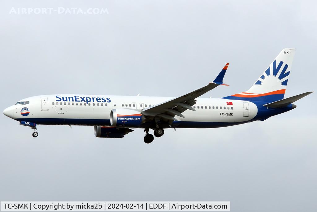 TC-SMK, 2023 Boeing 737-8 MAX C/N 61336, Landing