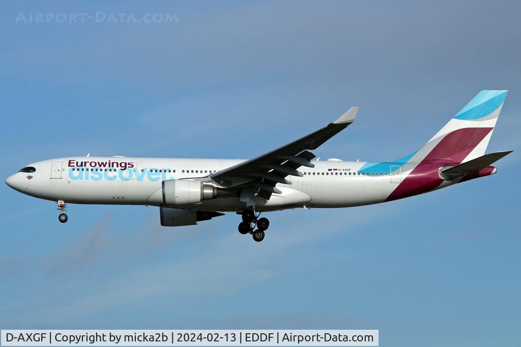 D-AXGF, 2004 Airbus A330-203 C/N 616, Landing