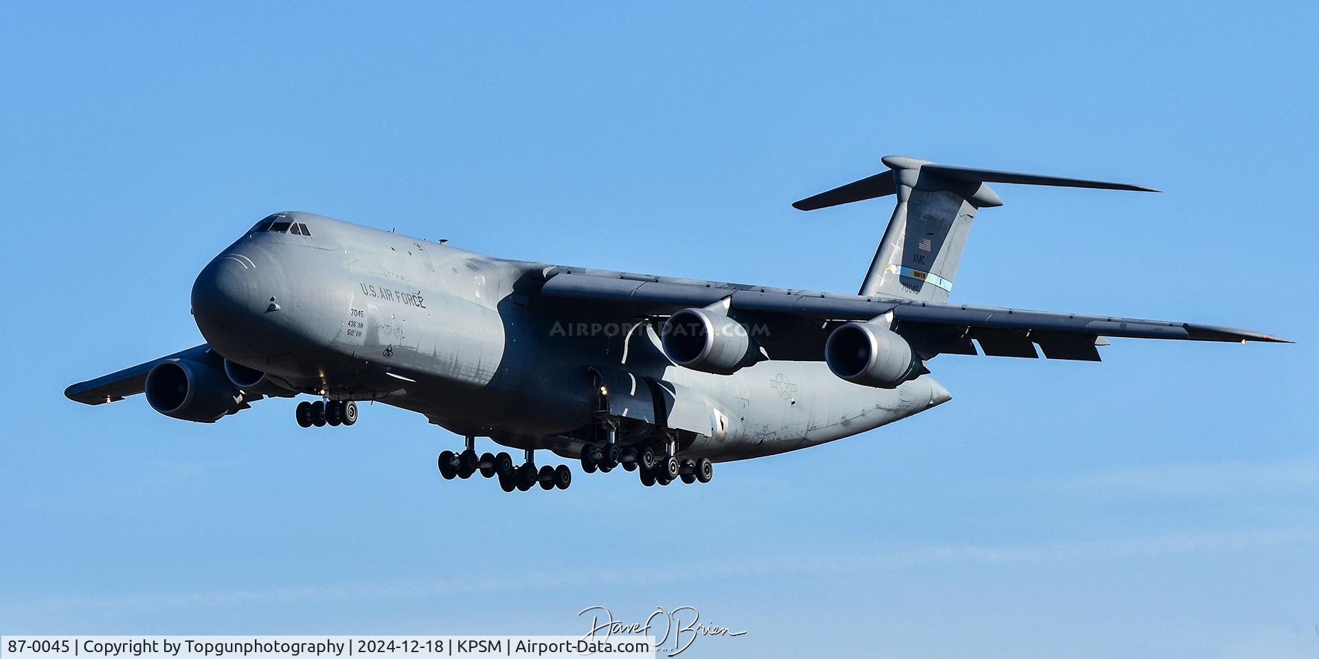 87-0045, 2005 Lockheed C-5M Super Galaxy C/N 500-0131, JUMBO70 working RW34
