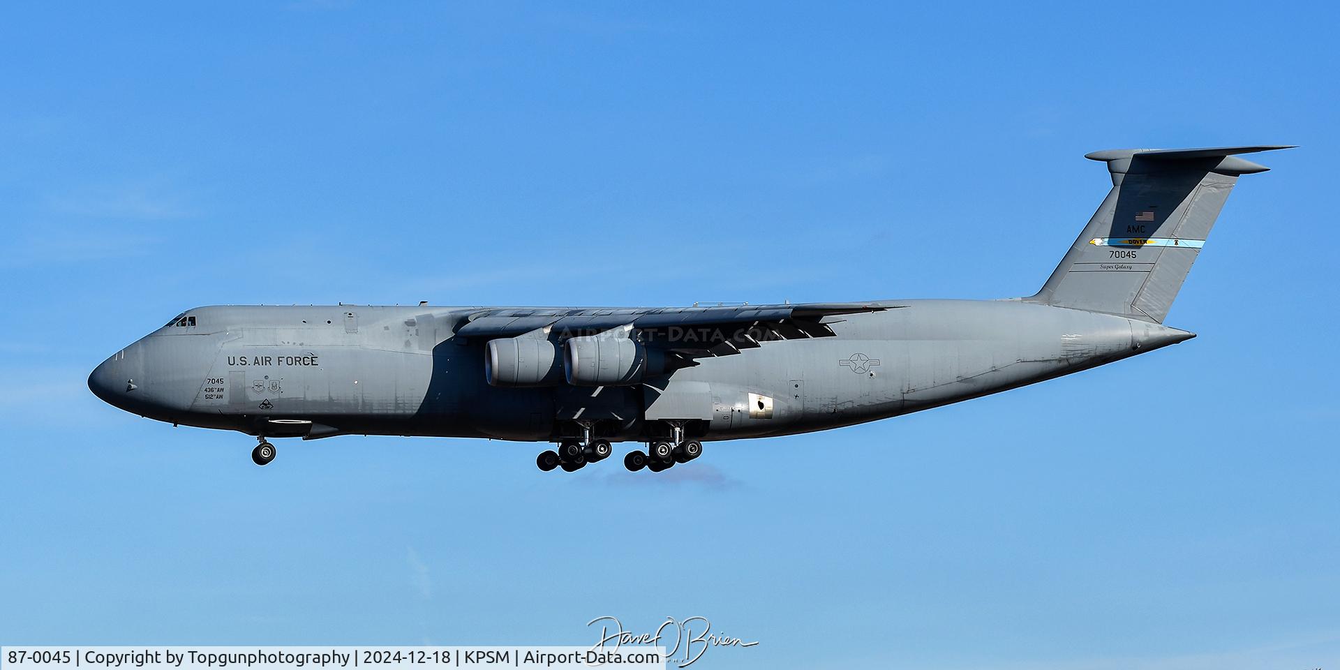 87-0045, 2005 Lockheed C-5M Super Galaxy C/N 500-0131, 9th AS out of Dover AFB