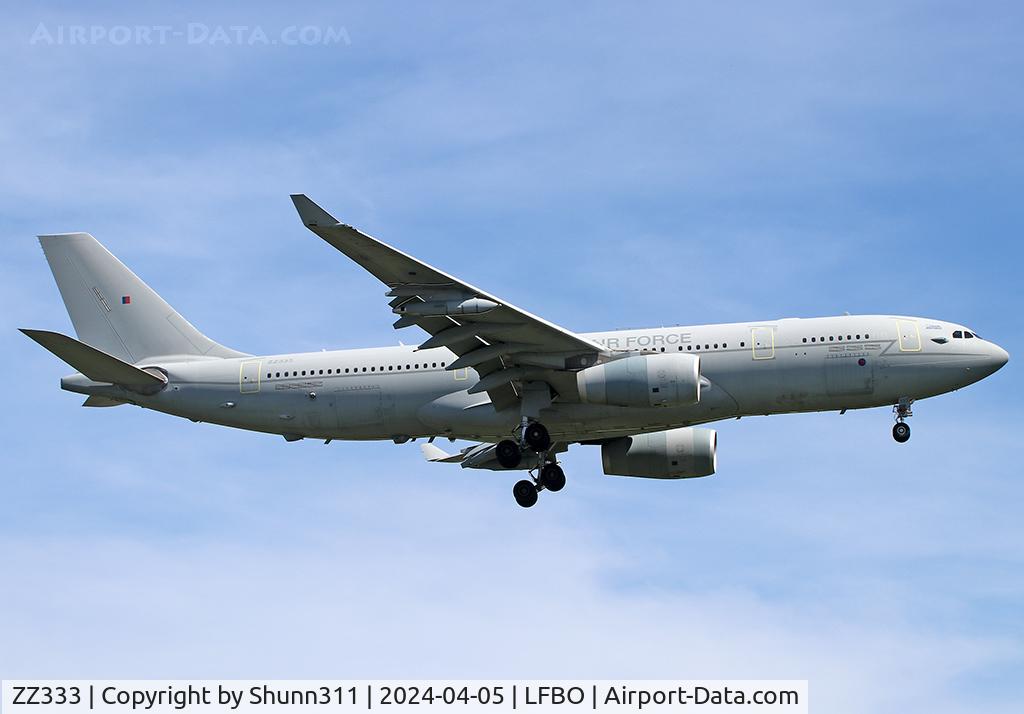 ZZ333, 2012 Airbus KC3 Voyager (A330-243MRTT) C/N 1312, Landing rwy 14R
