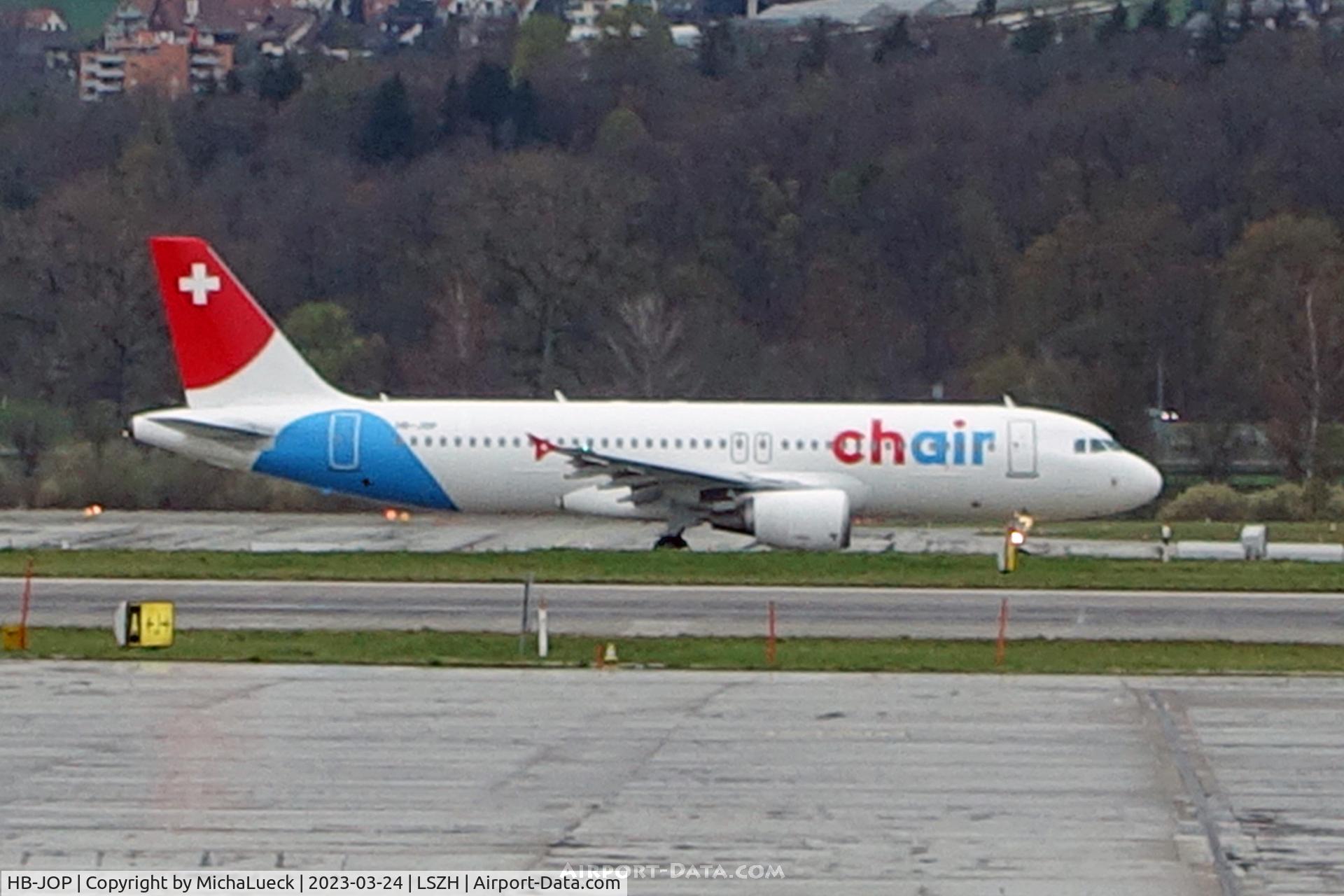 HB-JOP, 2008 Airbus A320-214 C/N 3374, At Zürich Kloten