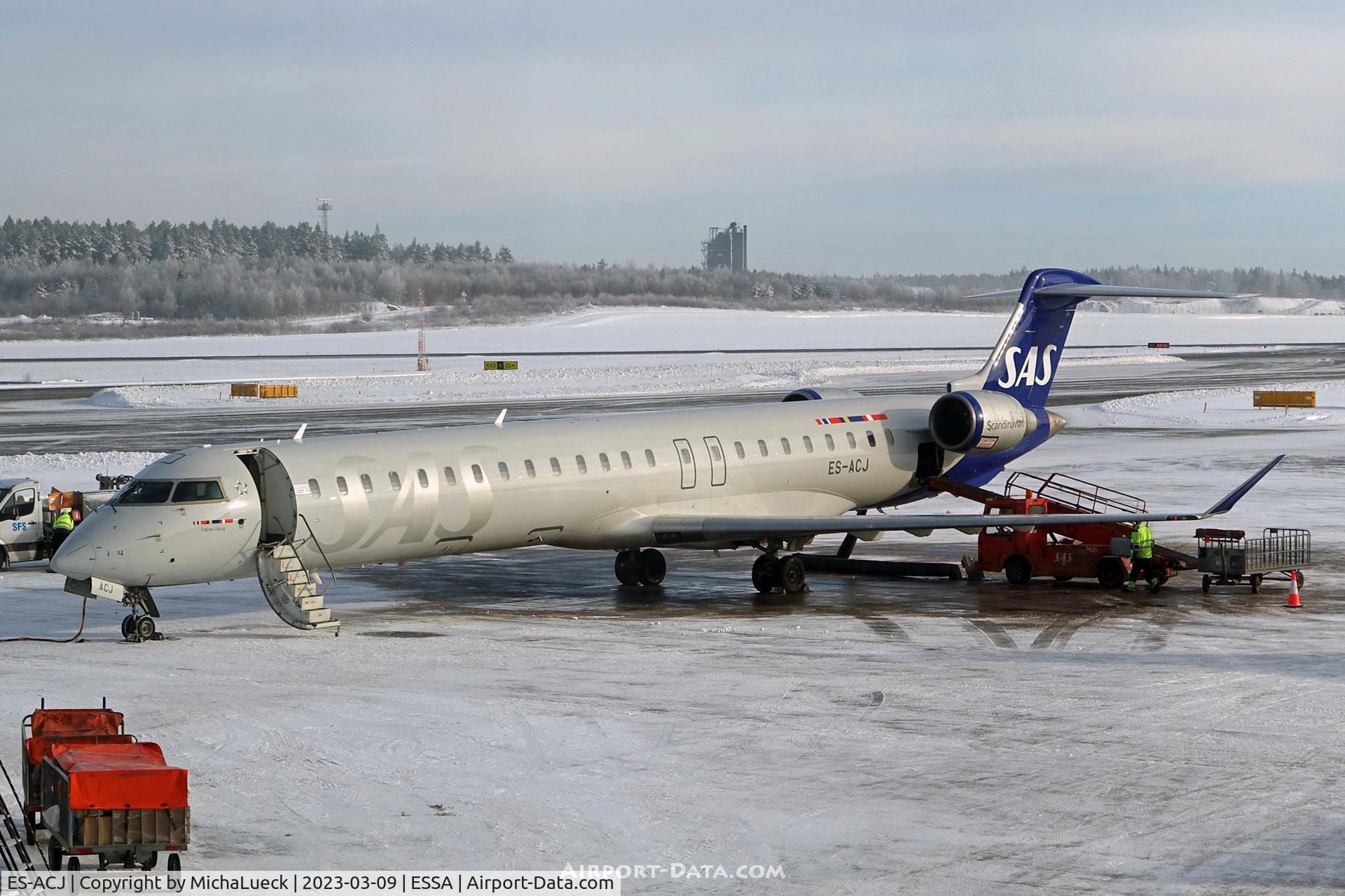 ES-ACJ, 2010 Bombardier CRJ-900LR (CL-600-2D24) C/N 15250, At Arlanda