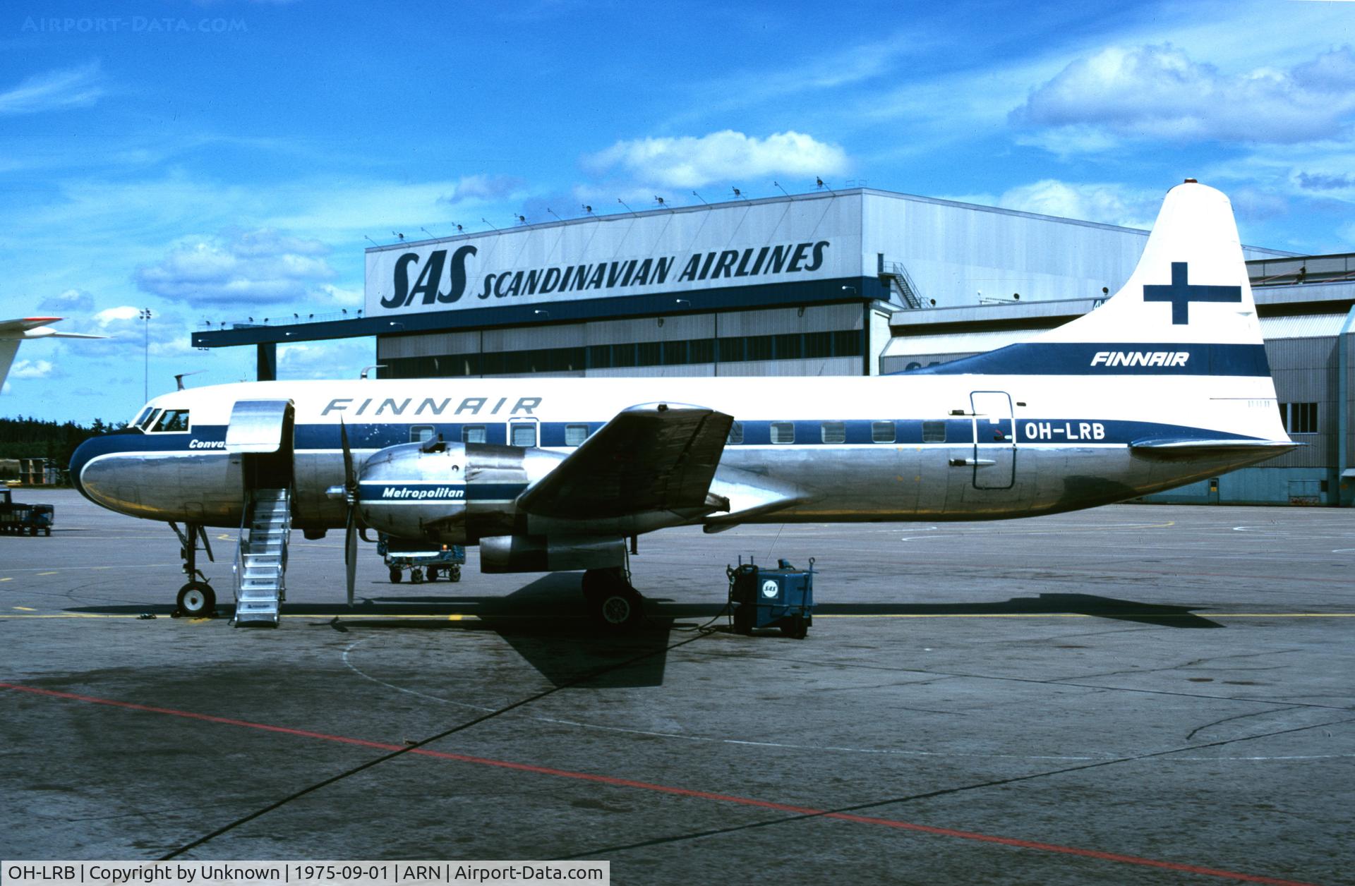 OH-LRB, 1953 Convair CV-440-40 (CV-340-40) C/N 73, Arlanda 9.1975