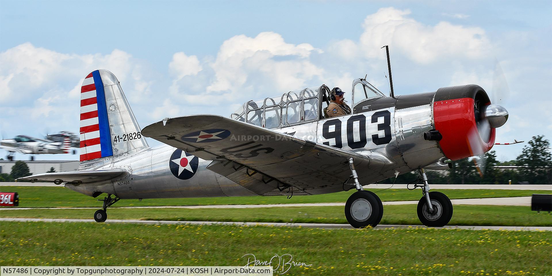 N57486, 1942 Consolidated Vultee BT-13A Valiant C/N 5665, Oshkosh 24