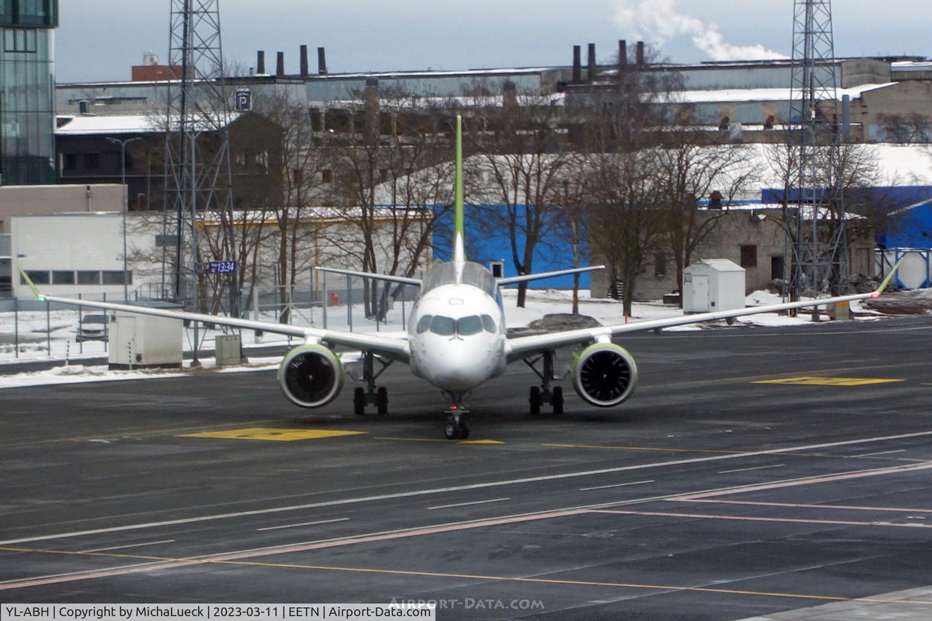 YL-ABH, 2022 Airbus A220-300 C/N 55162, At Tallinn