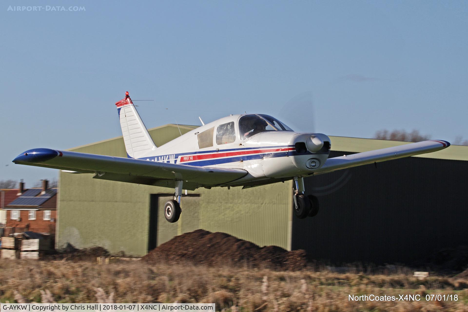 G-AYKW, 1970 Piper PA-28-140 Cherokee C/N 28-26931, North Coates