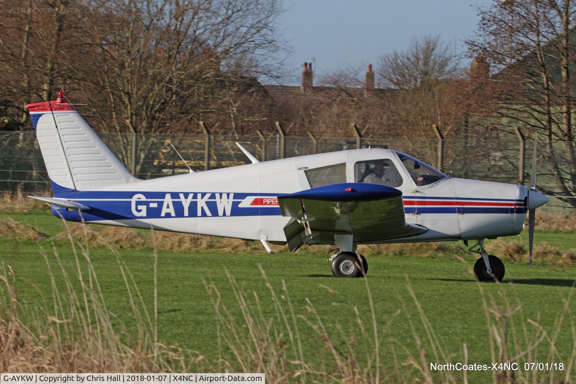 G-AYKW, 1970 Piper PA-28-140 Cherokee C/N 28-26931, North Coates
