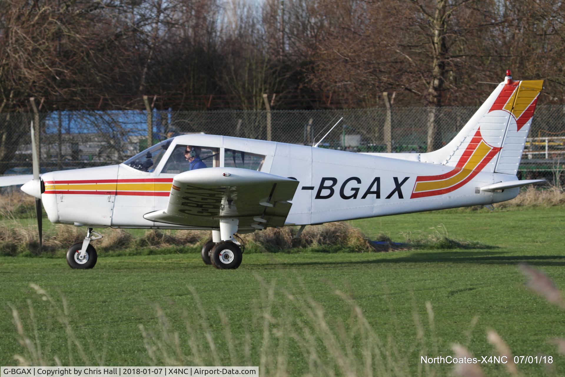 G-BGAX, 1973 Piper PA-28-140 Cherokee C/N 28-7325409, North Coates