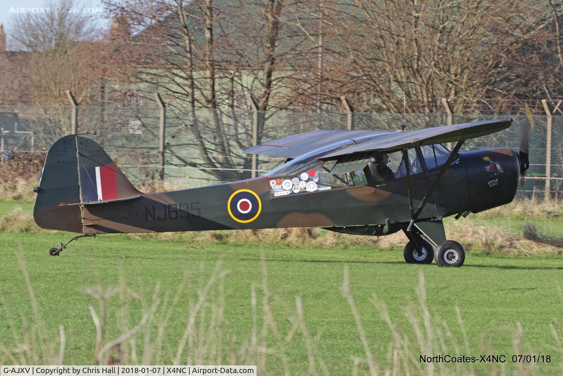 G-AJXV, 1943 Taylorcraft J Auster 5 C/N 1065, North Coates